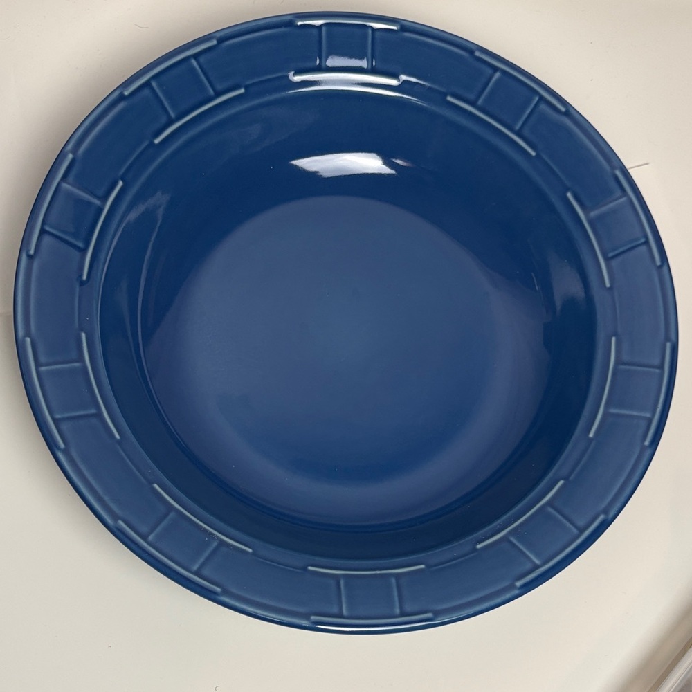 Large Longaberger Blue Bowl